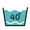 Doporučená teplota praní deky je 40°C